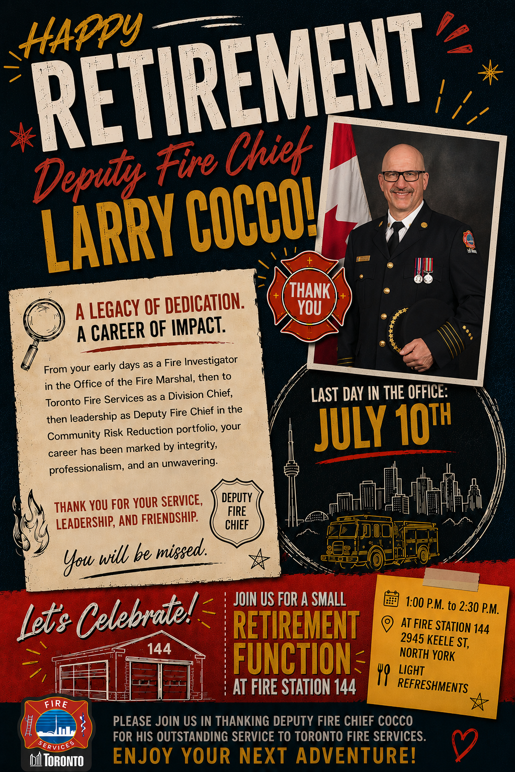 Larry Cocco Retirement