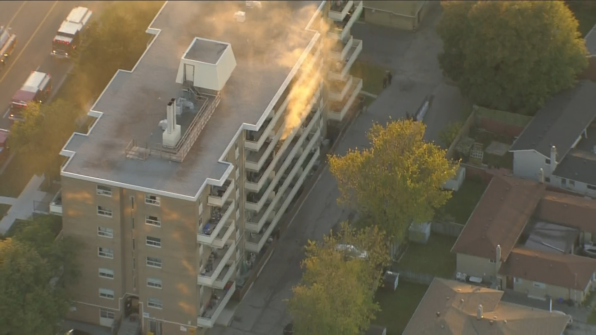 North York fire sends one man to hospital with life-threatening injuries